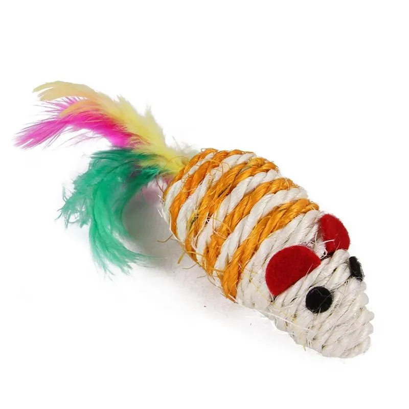 21pcs Cat Rod Mouse Feathers Balls Pet Play Toys