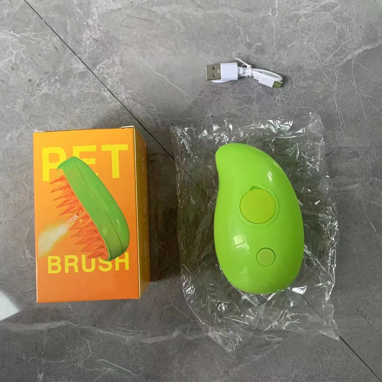 3-in-1 Electric Pet Grooming Brush with Sprayer and Massage Function