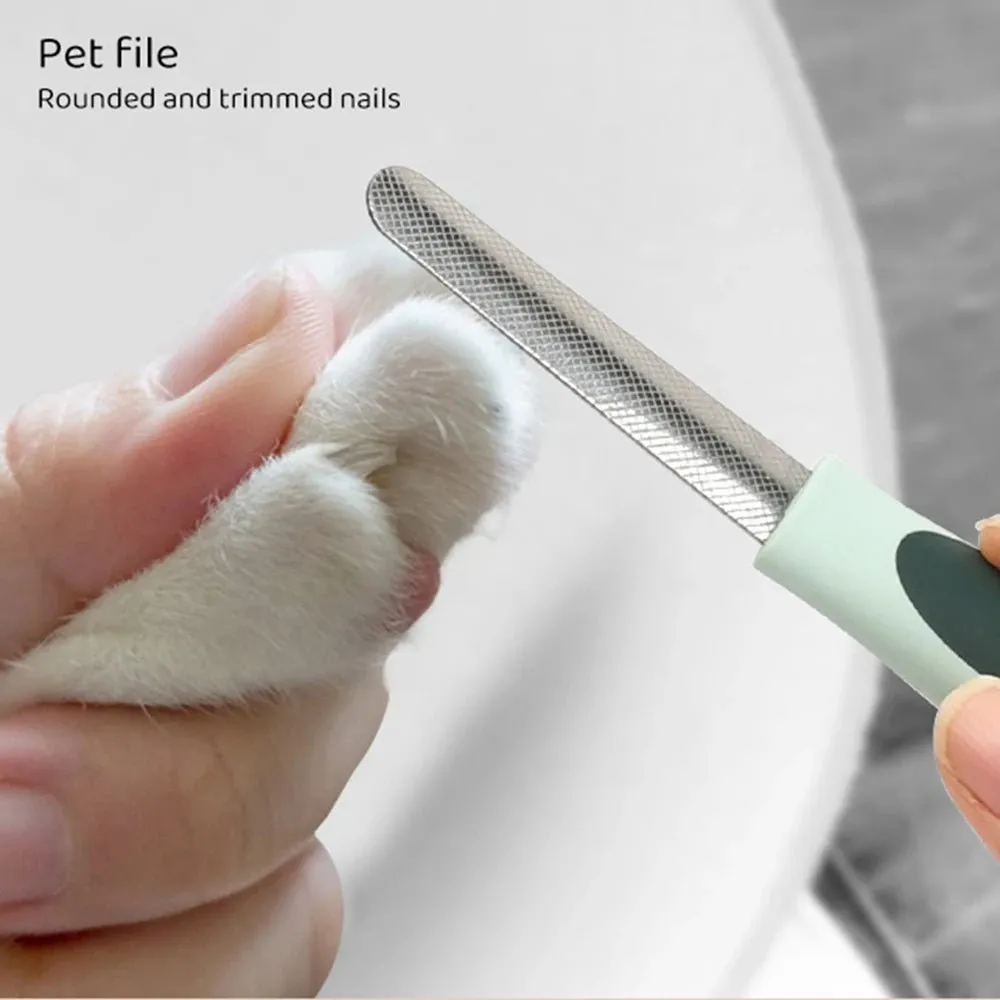8-in-1 Pet Grooming Set: Comb, Nail Clipper & Flea Comb