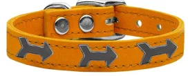 Arrow Widget Genuine Leather Dog Collar Mandarin 24