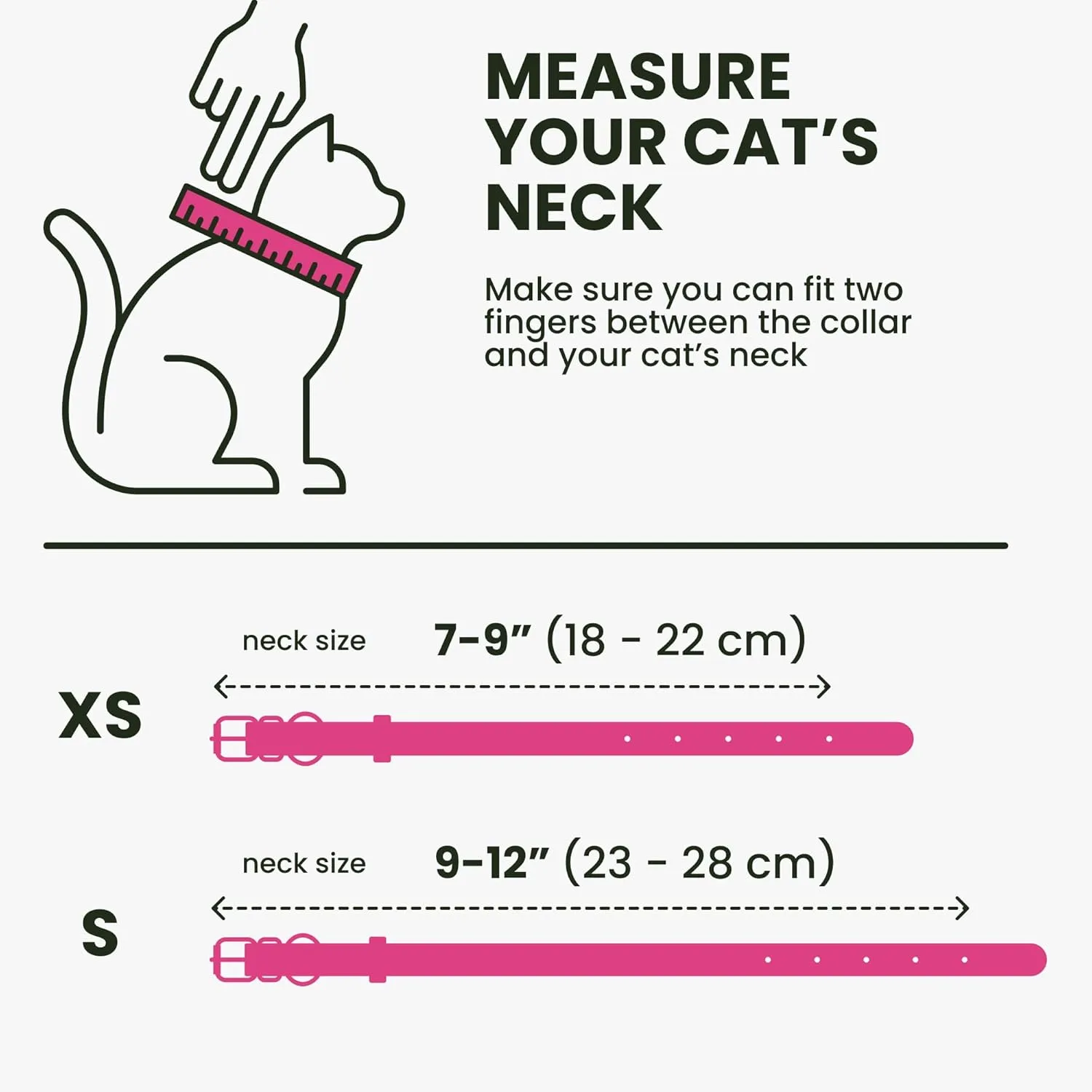 BRONZEDOG Leather Cat Collar with Removable Bells Non Breakaway Kitten QR Tag for Girl Boy (9" - 12" Cats/Mini Dogs, Pink & Gold)