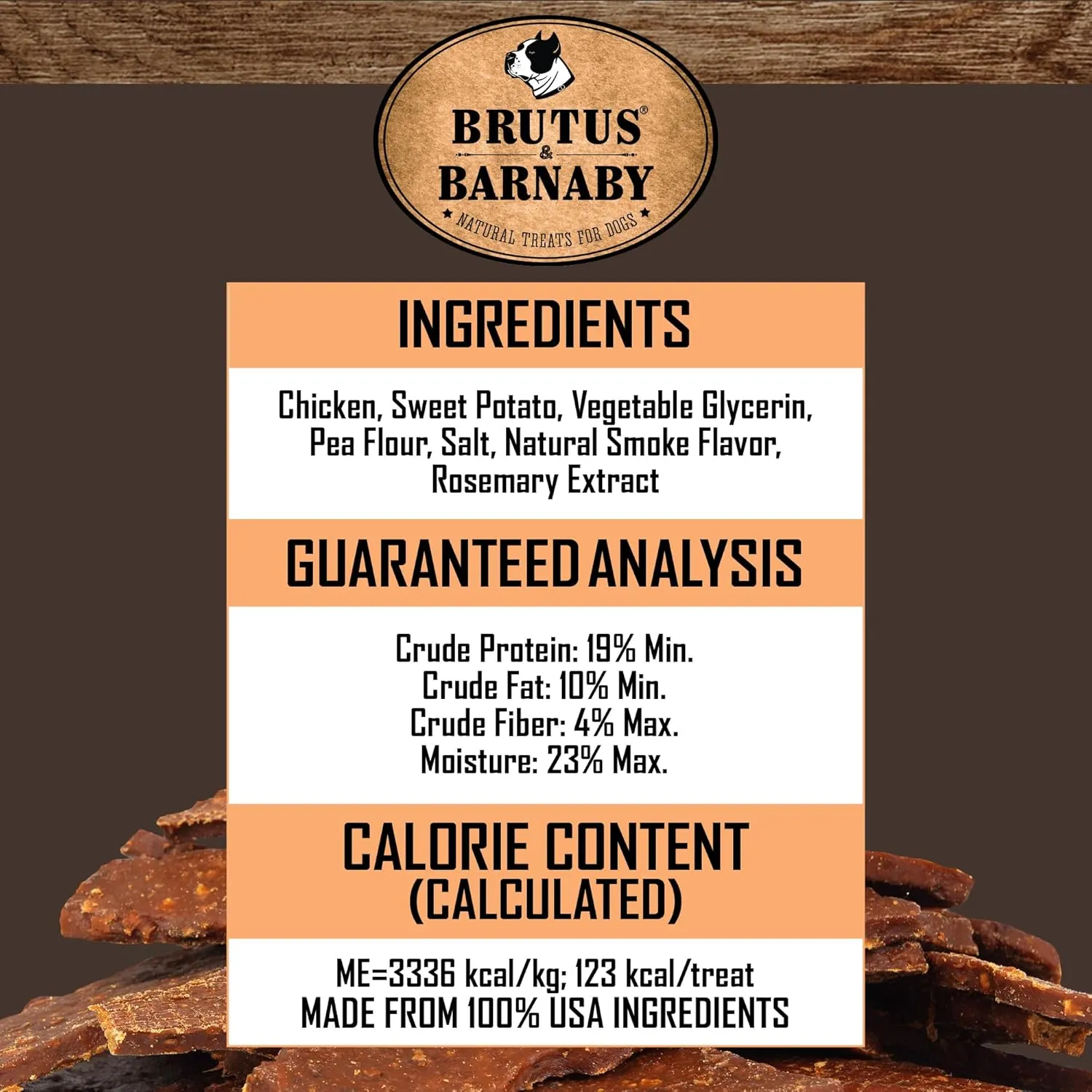 Chicken & Sweet Potato Jerky Dog Treats - Grain-Free, Preservative-Free, No Fillers - All Natural USA Chicken & Sweet Potato, High In Antioxidants - Healthy, Tasty Treat For Dogs
