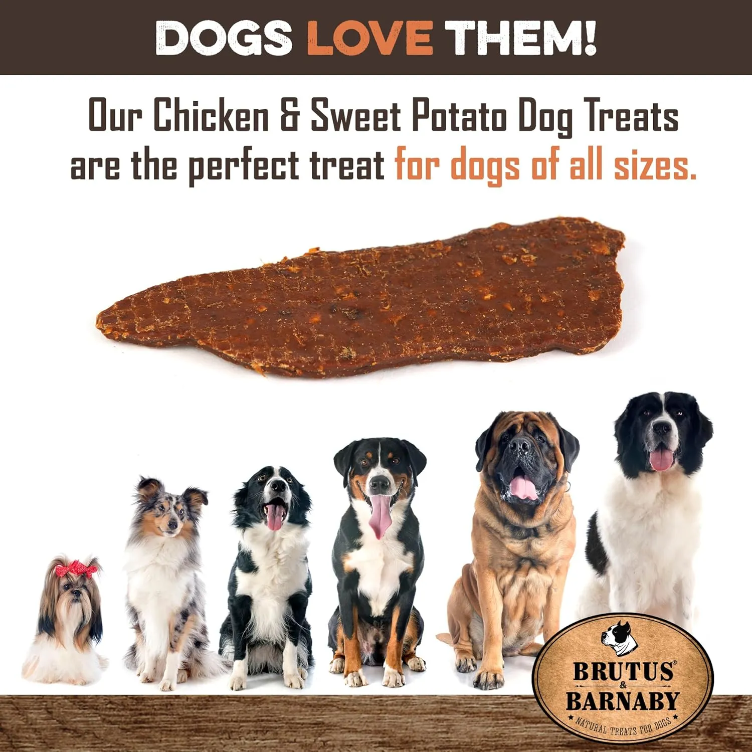 Chicken & Sweet Potato Jerky Dog Treats - Grain-Free, Preservative-Free, No Fillers - All Natural USA Chicken & Sweet Potato, High In Antioxidants - Healthy, Tasty Treat For Dogs