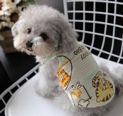 Cute Pets Clothes For Yorkshire Terrier Dogs Little Puppies Small Animals Breeds Striped Summer Wedding Princess Cats Dresses