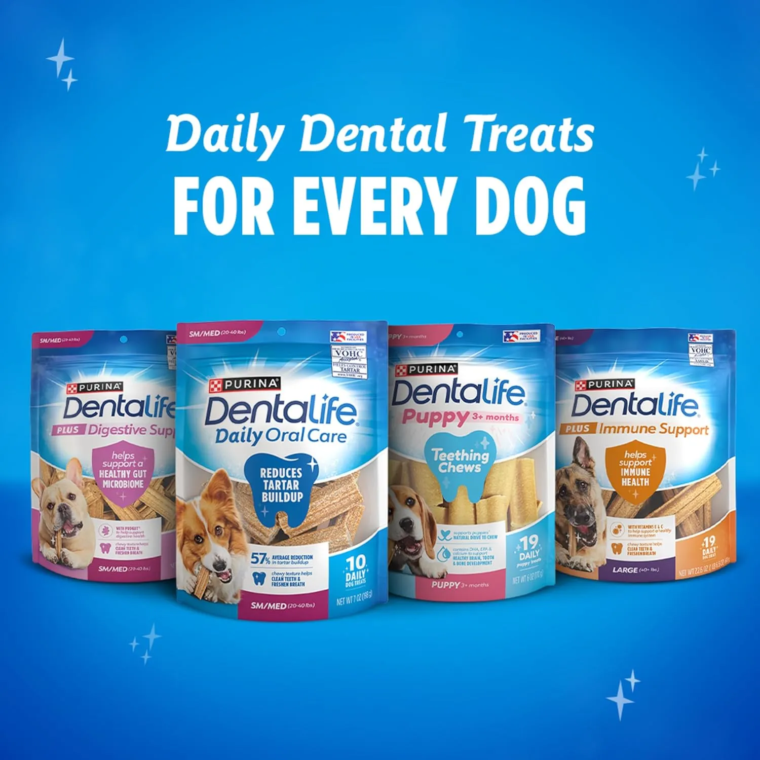 DentaLife Daily Oral Care Dog Treats for Large Dogs 40 plus lbs., Chewy Dental Treat to Freshen Breath and Fight Tartar, Chicken Flavor, 36 oz. each, 30 Chews each/60 Total Chews - 30 ct. Pouch