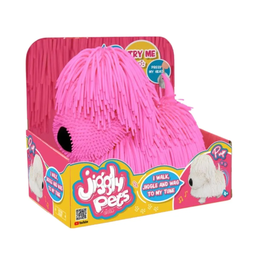 Eolo Jiggly Pup Blue Interactive Pets Pink