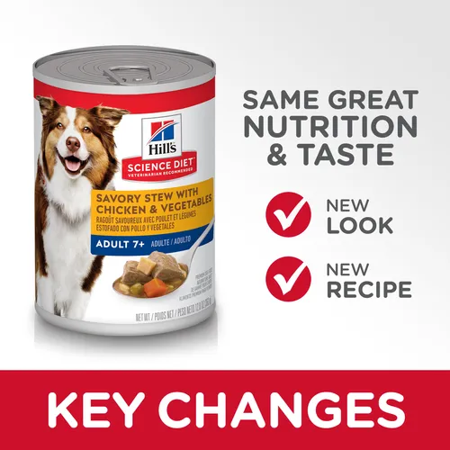 Hill's Science Diet Adult 7  Savory Stew with Chicken & Vegetables dog food