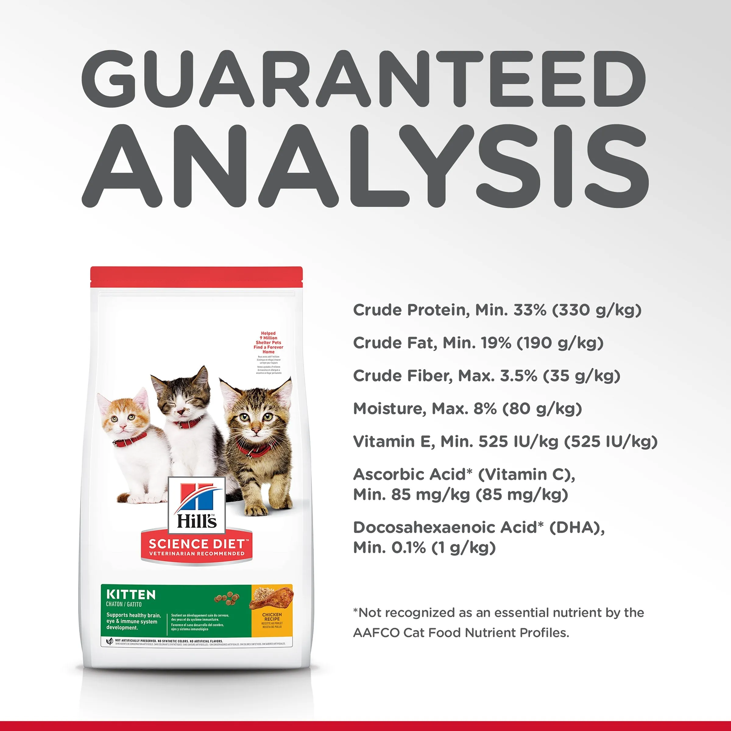 Hills Science Diet Kitten Dry Cat Food 10kg*