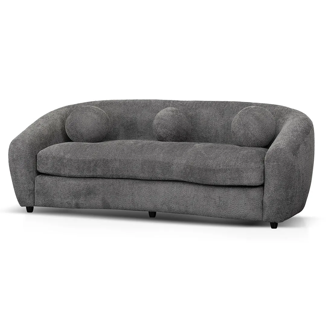 Hurst 3 Seater Fabric Sofa - Iron Grey
