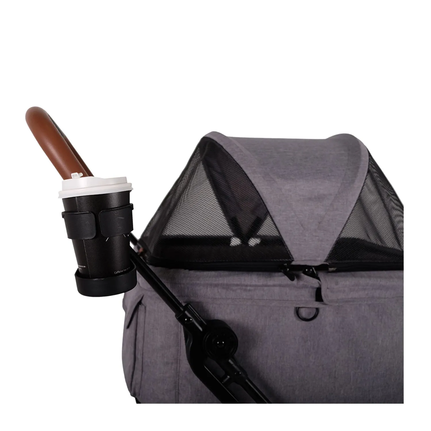 Ibiyaya Travois Tri-fold Pet Travel Stroller System Nimbus Grey