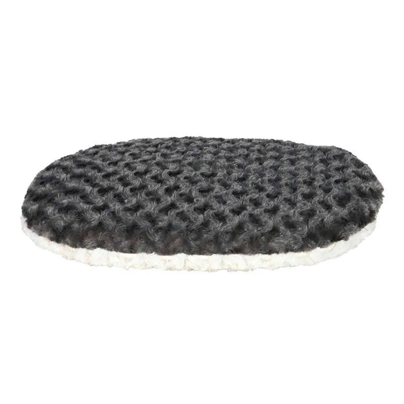 Kaline Oval Cushion In Grey & Cream