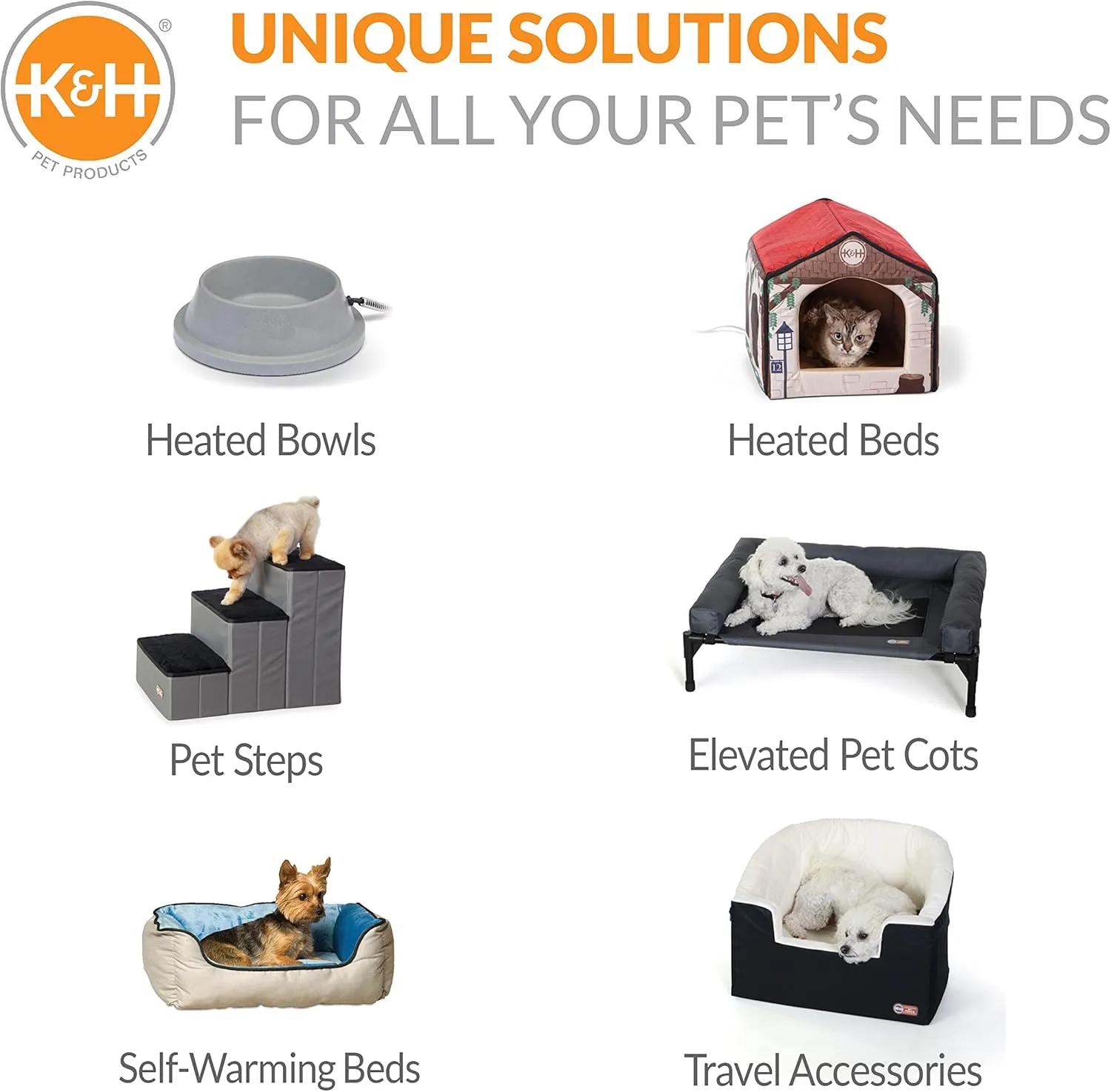 K&H Pet Products Bucket Booster Dog Car Seat, Seat Belt Secured, 2 Safety Leashes, Washable Covers, Sturdy Dog Booster Seats for Small to Medium Pets - Large Gray/Gray