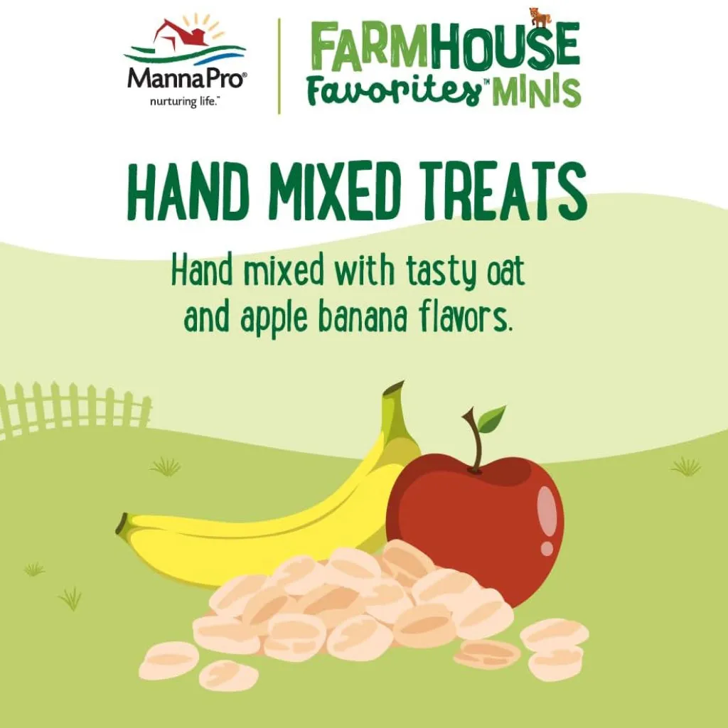 Manna Pro Farmhouse Favorites Treats For Mini Horse & Mini Donkey (3 lb)