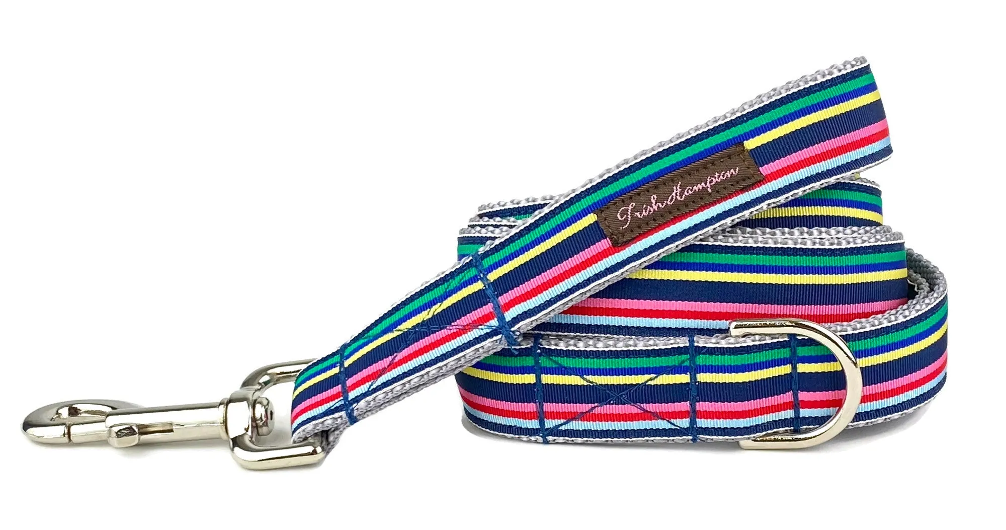 Navy Multi Stripe 6ft Dog Leash - 769