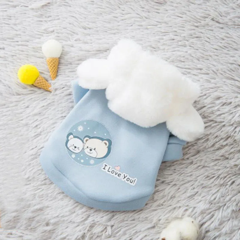 New autumn and winter hooded sweater cat small dog pet clothes