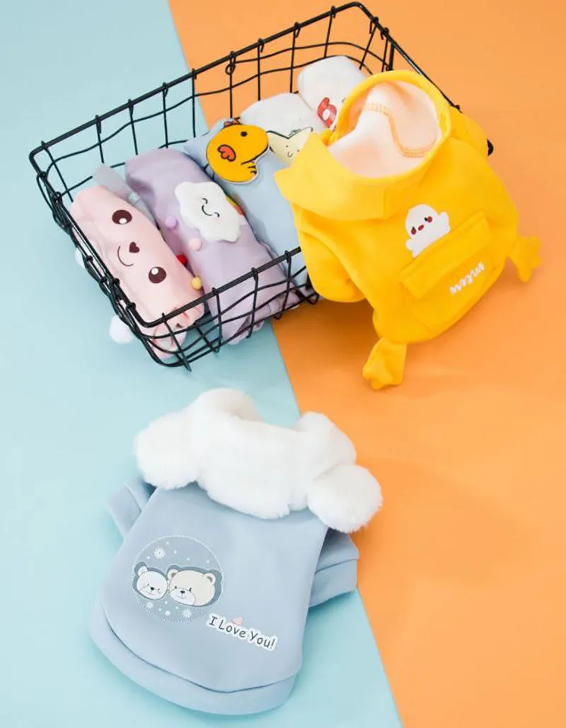 New autumn and winter hooded sweater cat small dog pet clothes