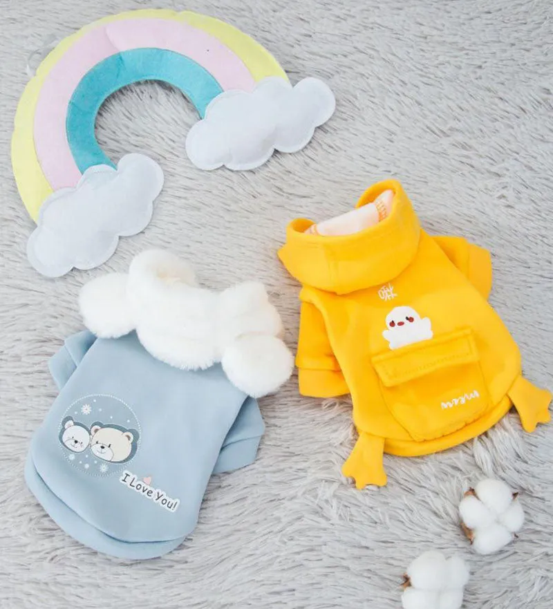 New autumn and winter hooded sweater cat small dog pet clothes
