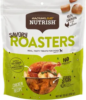 Nutrish Rachael Ray Savory Roasters Real Meat Dog Treats, Roasted Chicken Recipe, 30 oz. Bag