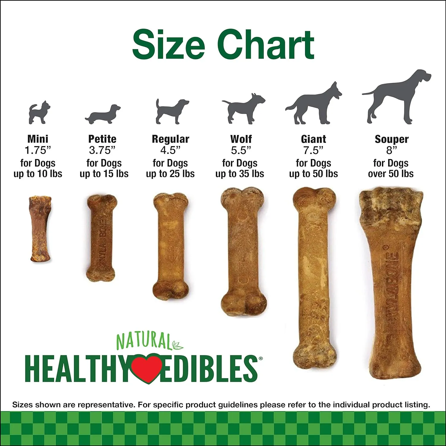 Nylabone Healthy Edibles Natural Dog Chews Long Lasting Roast Beef & Chicken Flavor Treats for Dogs, Small/Regular (24 Count)