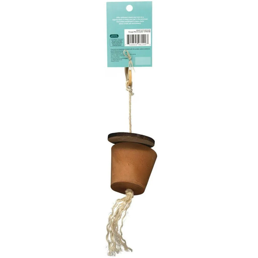 Oxbow Animal Health Clay Forage Pot Chew Toys for Small Animals