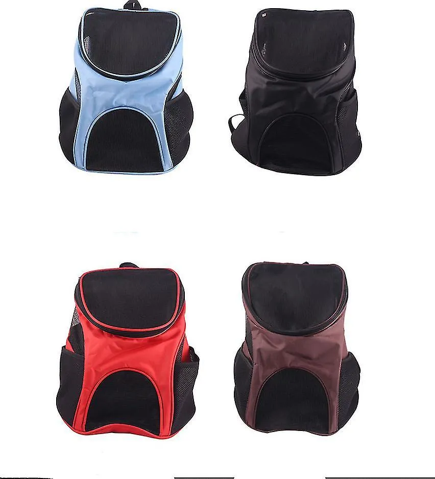 Pet carriers crates pet backpack oxford mesh breathable dog backpack blue