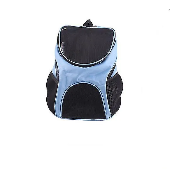 Pet carriers crates pet backpack oxford mesh breathable dog backpack blue