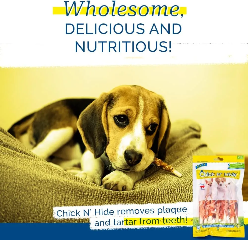 Pet Center Chick n' Hide 6 Count Dog Treats, Pack of 12