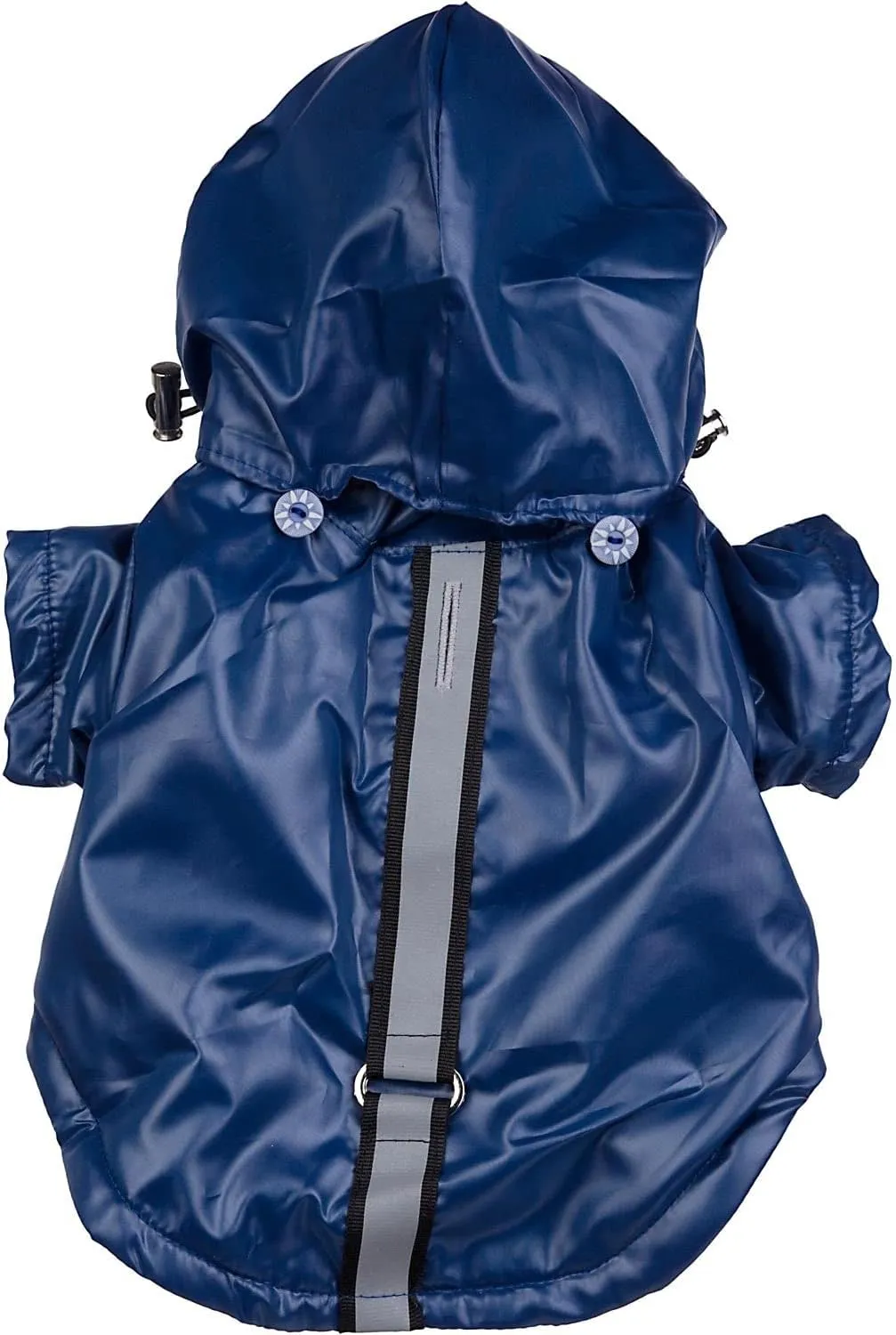 Pet Life  Reflecta-Sport Dog Raincoat - Reflective, Windproof and Waterproof Dog Coat with Reversible Polar Fleece - Adjustable Pet Raincoat Dog Jacket on All 4 Sleeves with Removable Hood