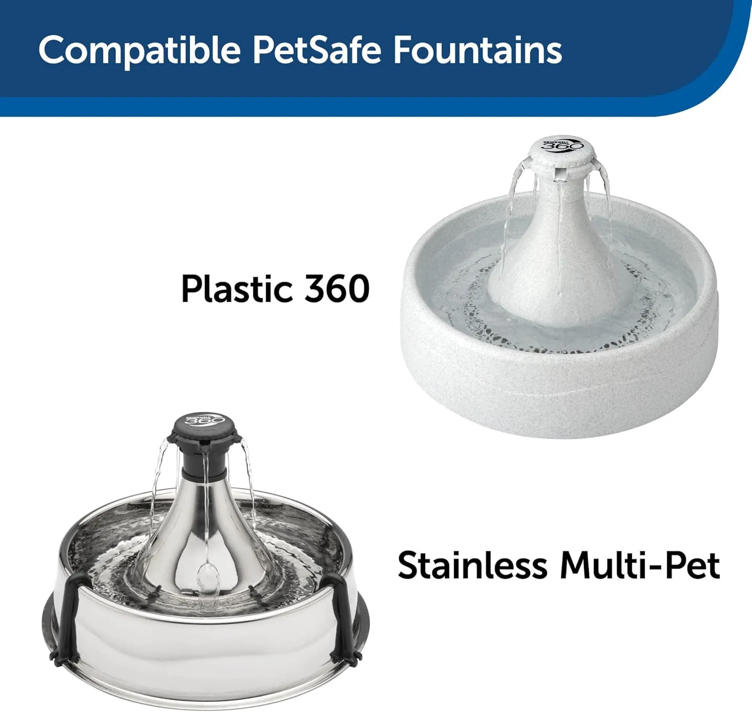 PetSafe Drinkwell 360 Premium Carbon Filters, Dog and Cat Water Fountain Filters, Pack of 12, Fits PetSafe Stainless Multi-Pet and 360 Pet Fountains