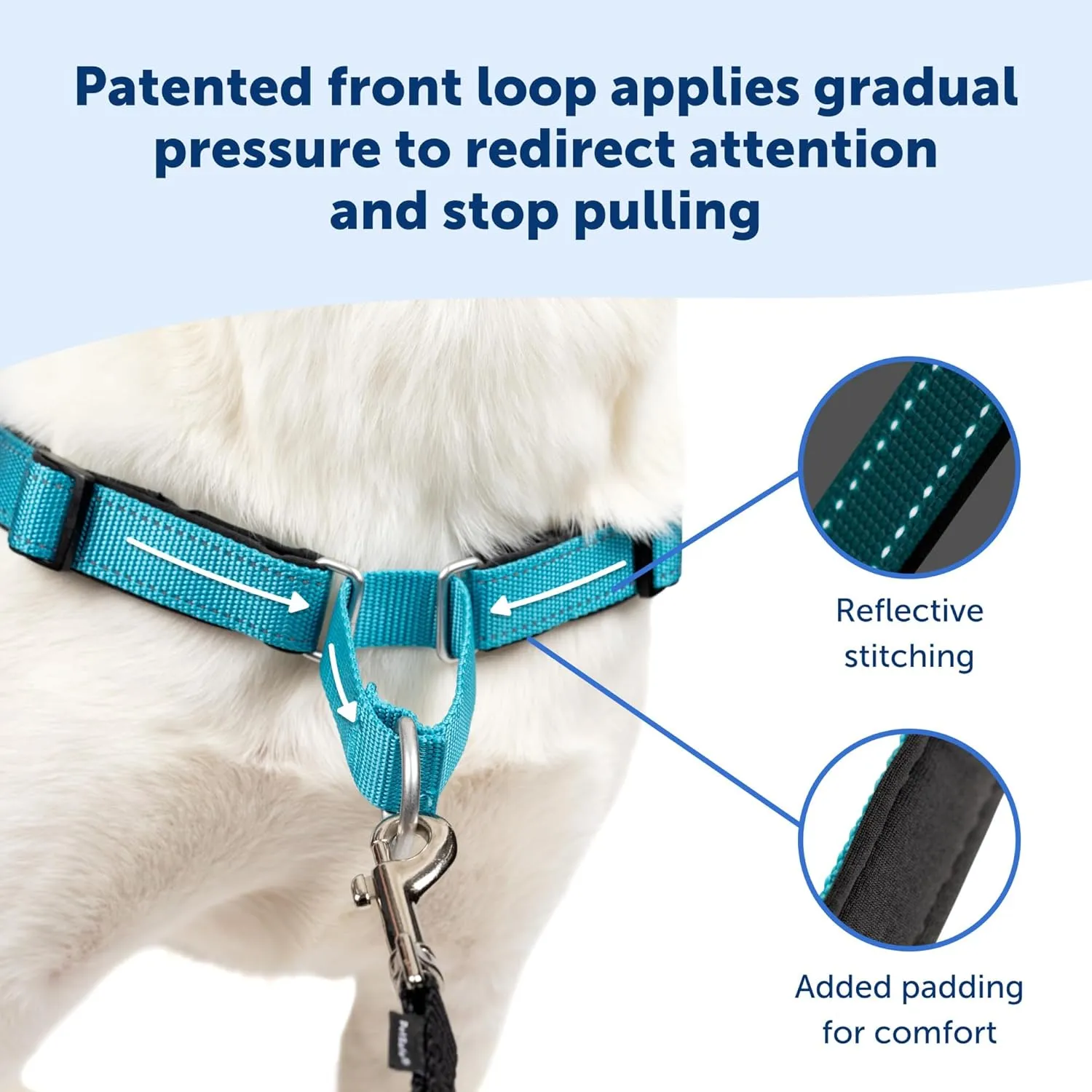 PetSafe Easy Walk Deluxe Dog Harness, No Pull Dog Harness  Perfect for Leash & Harness Training  Stops Pets from Pulling and Choking on Walks  Large, Apple