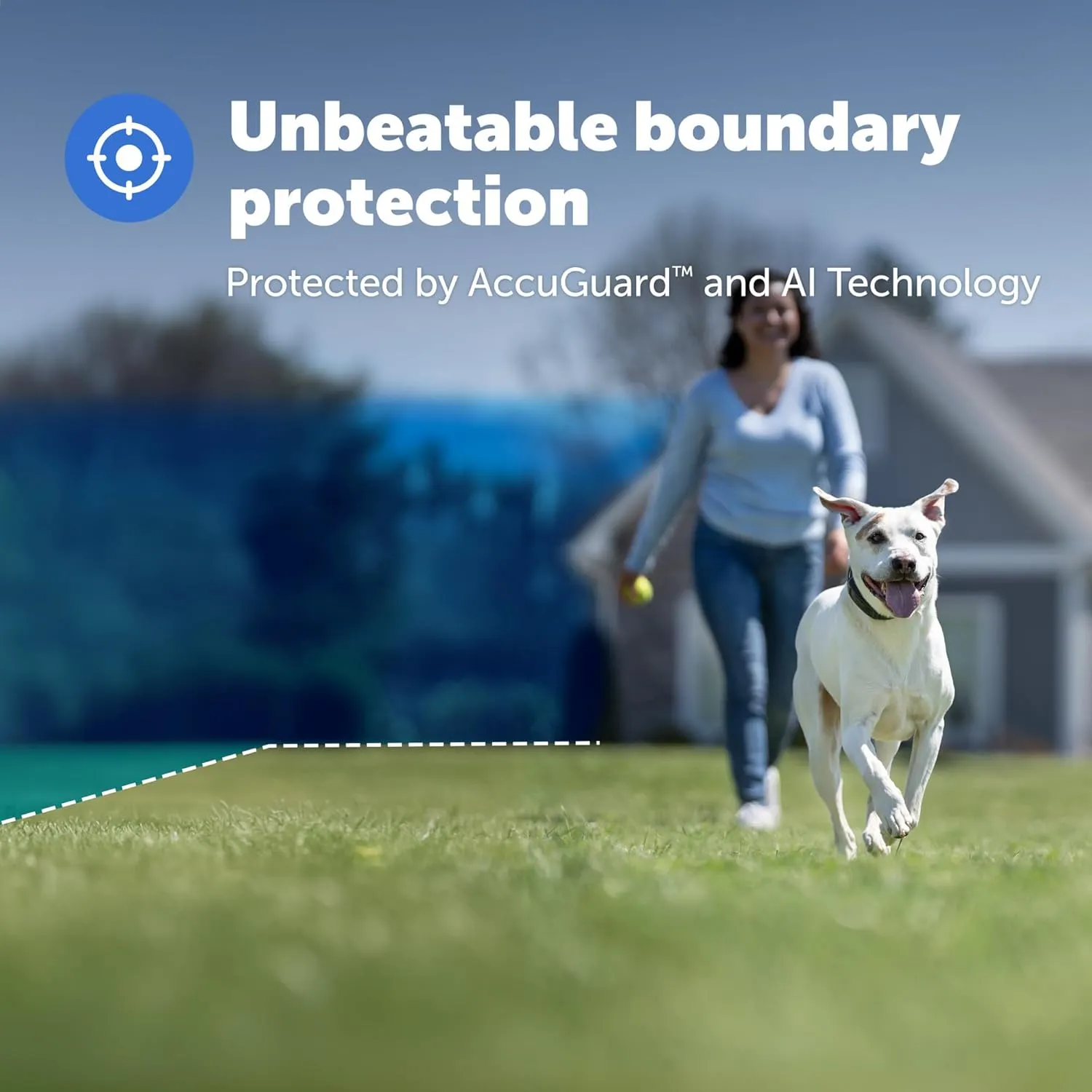 PetSafe Guardian GPS Dog Fence  No Subscription  Create Your Own Wireless Fence for Dogs  for Yards 3/4 Acres or Larger  World's Safest GPS Dog Fence Tech  New, Redesigned Collar