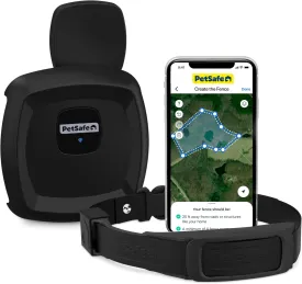 PetSafe Guardian GPS Dog Fence  No Subscription  Create Your Own Wireless Fence for Dogs  for Yards 3/4 Acres or Larger  World's Safest GPS Dog Fence Tech  New, Redesigned Collar