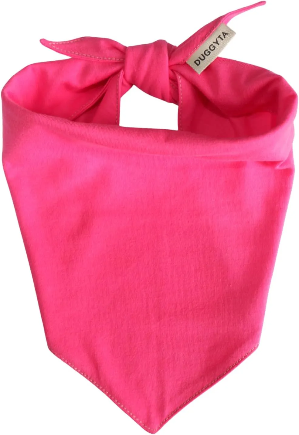 Premium Solid Pink Dog Bandana, Luxury Soft Cotton Adjustable Triangle Scarf for Medium Dogs, Comfortable, Stylish, and Customizable for All Seasons, Dog Accessories