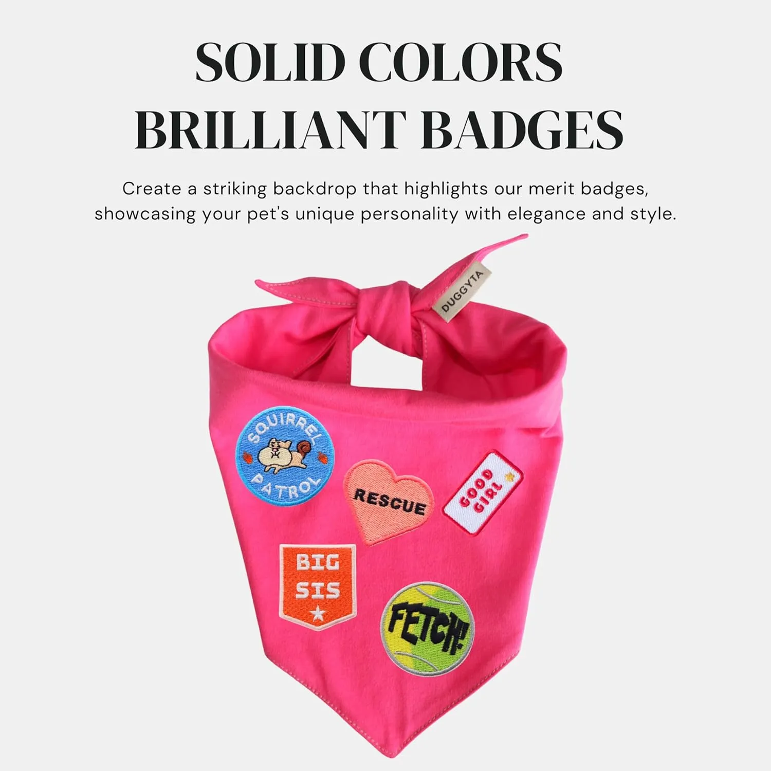 Premium Solid Pink Dog Bandana, Luxury Soft Cotton Adjustable Triangle Scarf for Medium Dogs, Comfortable, Stylish, and Customizable for All Seasons, Dog Accessories