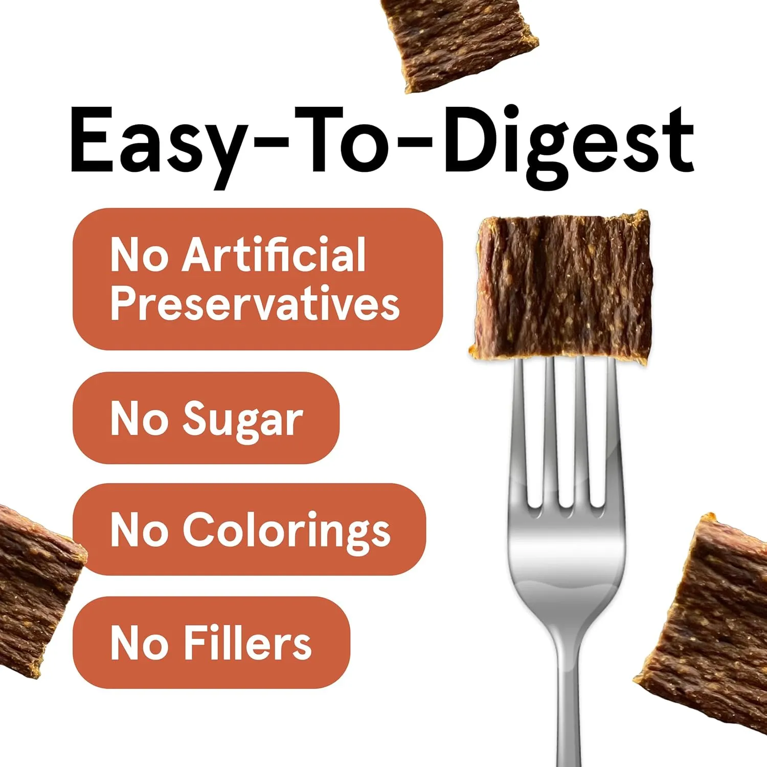 Real Meat Dog Treats - 12oz Bag of Bite-Sized Air-Dried Venison Jerky for Dogs - Grain-Free Jerky Dog Treats Made up of 95% Human-Grade, Free-Range, Grass Fed Venison - Natural High Protein Dog Treats