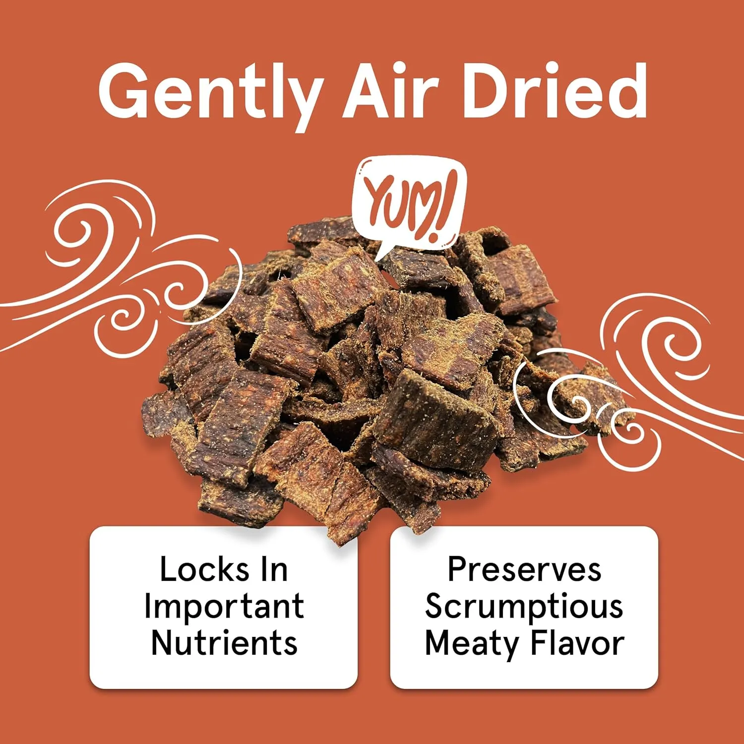 Real Meat Dog Treats - 12oz Bag of Bite-Sized Air-Dried Venison Jerky for Dogs - Grain-Free Jerky Dog Treats Made up of 95% Human-Grade, Free-Range, Grass Fed Venison - Natural High Protein Dog Treats