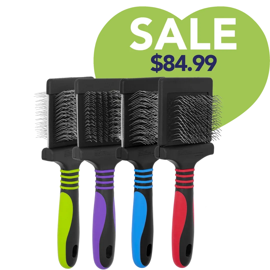 Set of 4 Slicker Brushes by Dog Fashion Spa