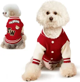 Small Dog Sweater, Warm Pet Sweaters, Cute Knitted Classic Sweaters for Dogs, Cat Dog Sweatshirt Clothes Coat Apparel