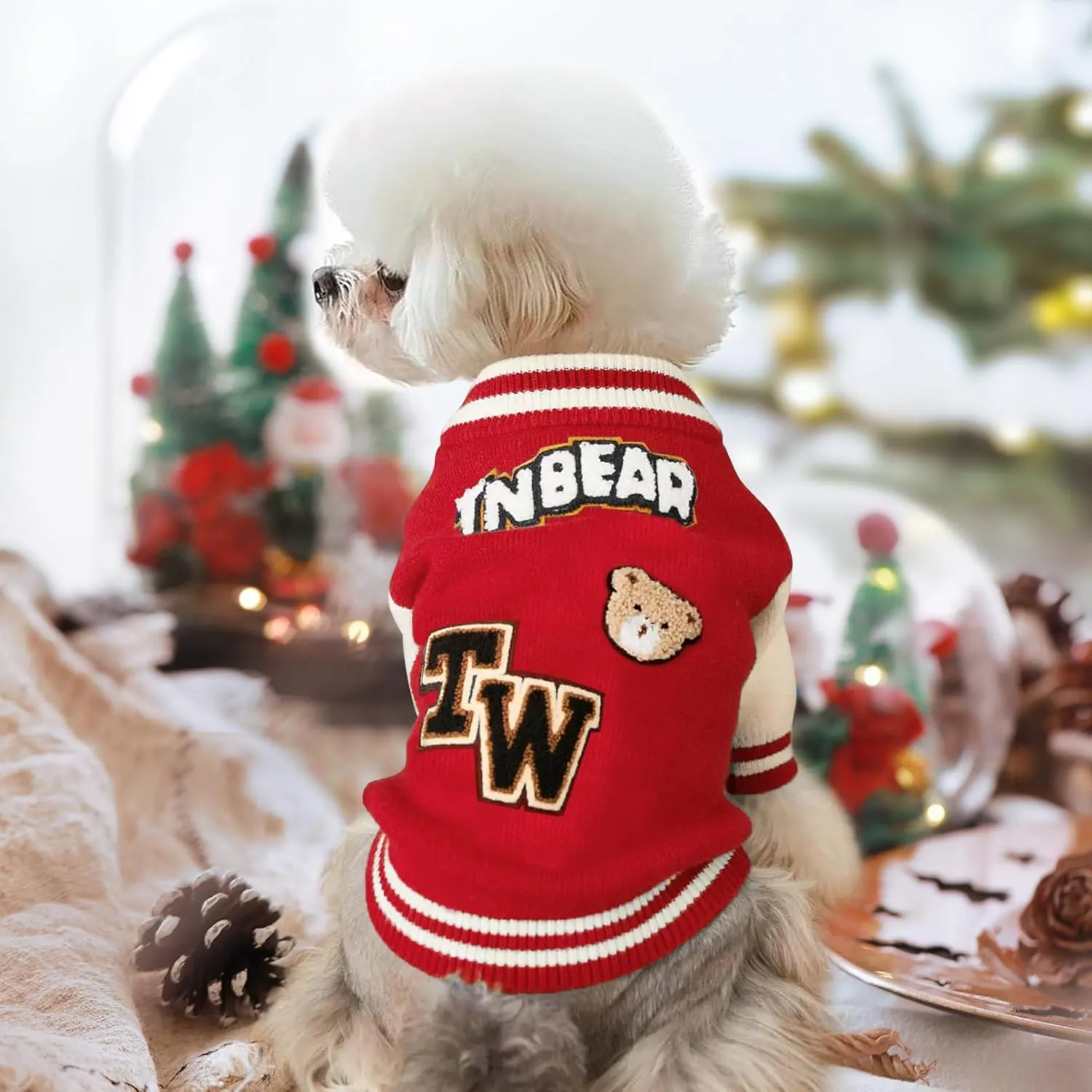 Small Dog Sweater, Warm Pet Sweaters, Cute Knitted Classic Sweaters for Dogs, Cat Dog Sweatshirt Clothes Coat Apparel