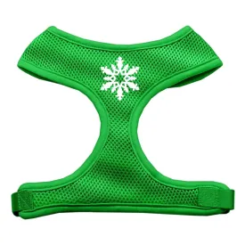 Snowflake Design Soft Mesh Harnesses Emerald Green Extra Large