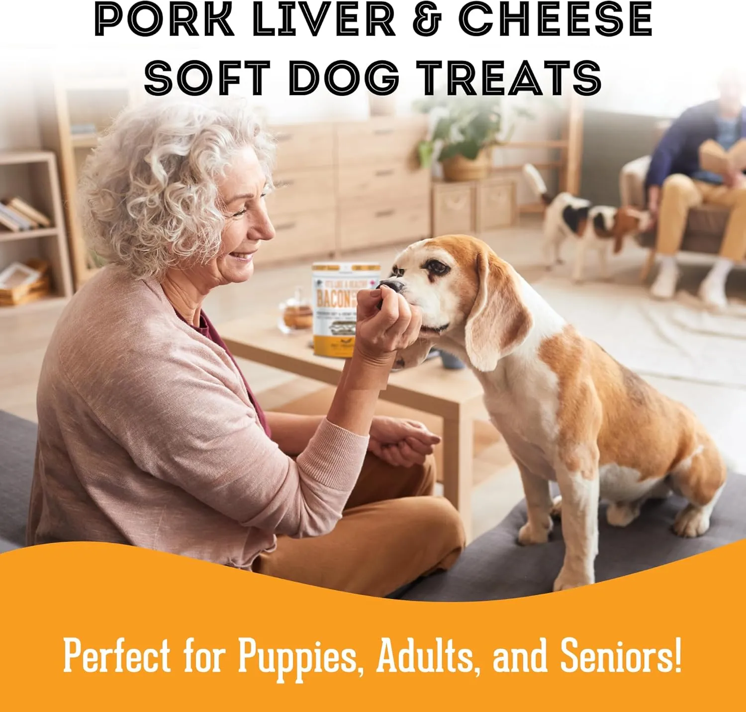 Soft & Chewy Cheese & Pork Treats for Dogs & Cats (6.17 oz, Pack of 1) - Pork Dog Treats & Cat Treats - Natural Dog Treats, Grain Free
