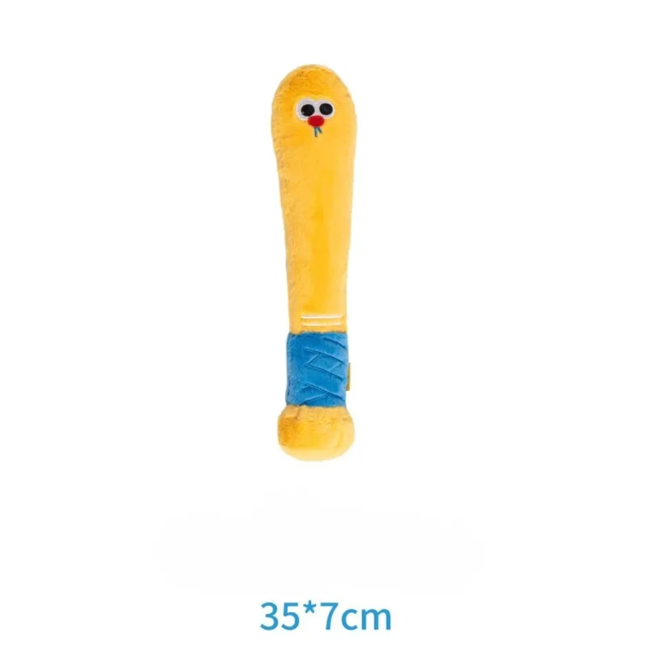 Squeaking Plush Ping Pong Dog Toy