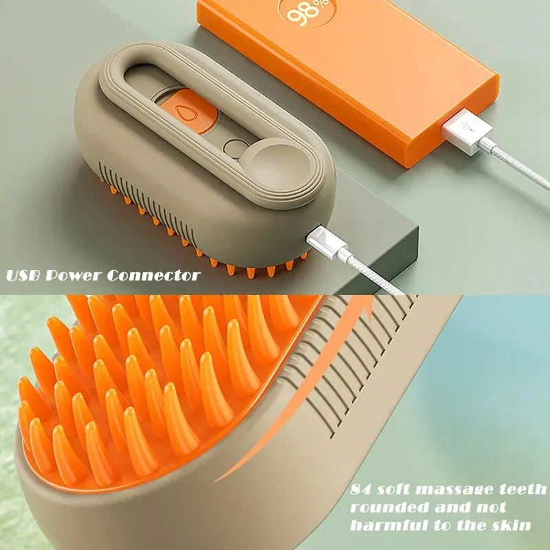 Steam Grooming Brush for Pets
