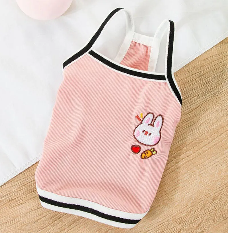 Summer cool pet clothes short small sling dog clothes
