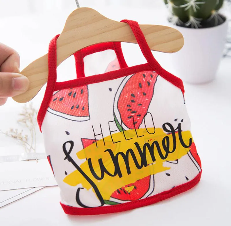 Summer cool pet clothes short small sling dog clothes