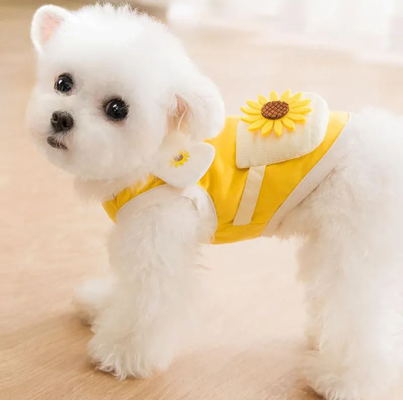 Summer cool pet clothes short small sling dog clothes