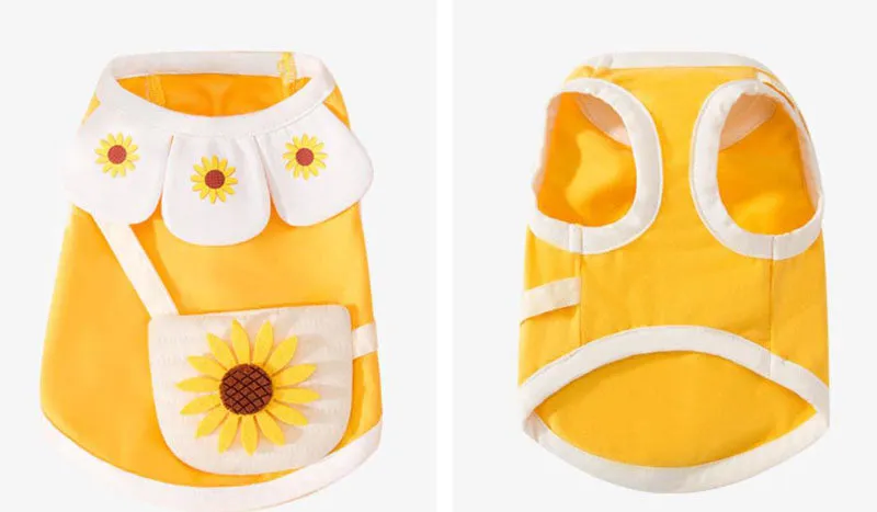 Summer cool pet clothes short small sling dog clothes