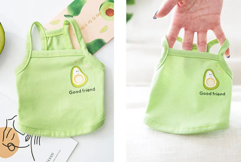 Summer cool pet clothes short small sling dog clothes
