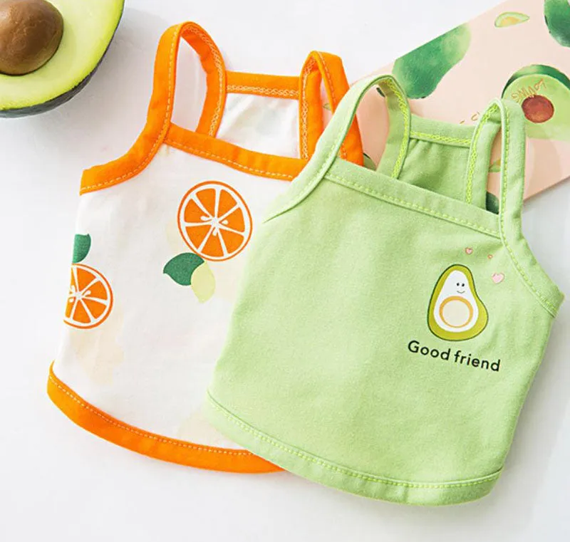 Summer cool pet clothes short small sling dog clothes