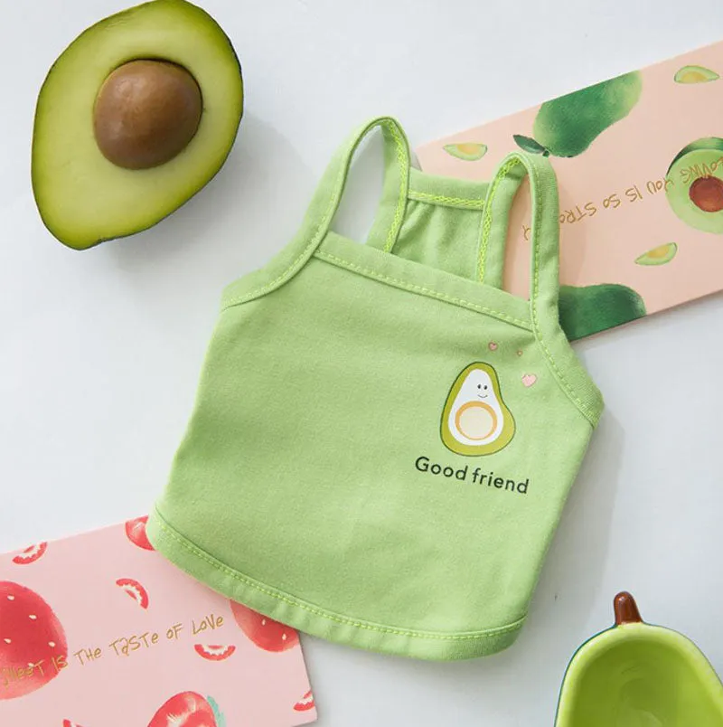 Summer cool pet clothes short small sling dog clothes